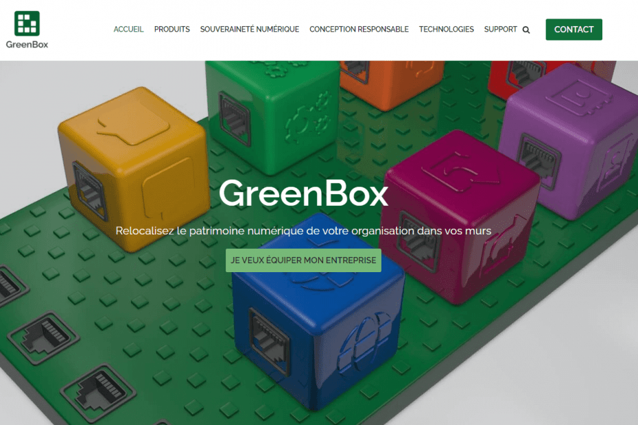Nouveau site web de la GreenBox by Green IT Solutions